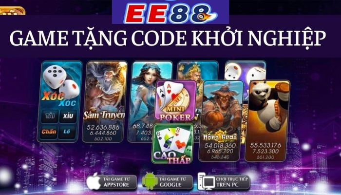 Game tặng code khởi nghiệp EE88